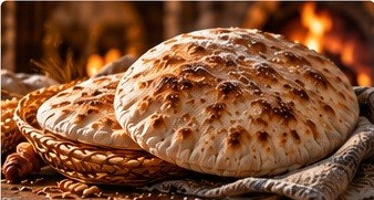 الخبز العربي الطازج من مخبز الياسر